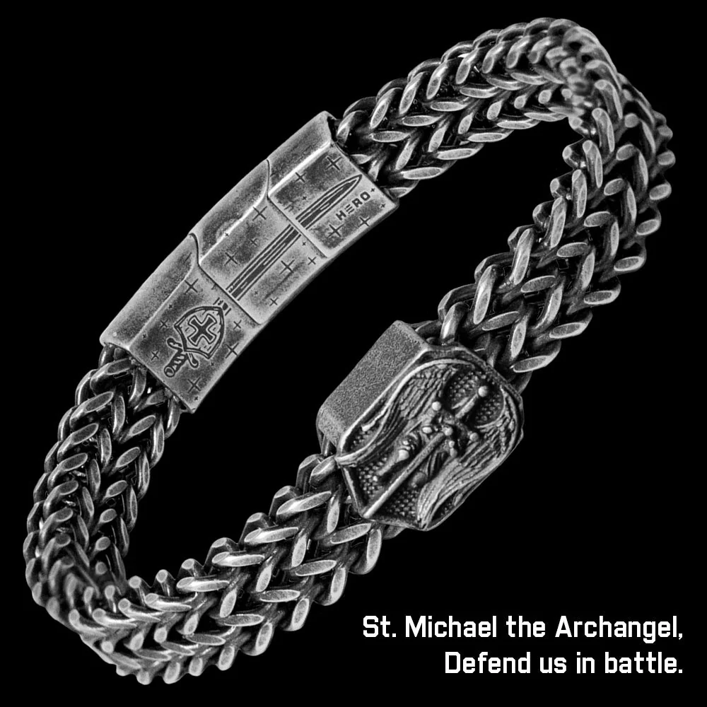 20% OFF Original Price! St. Michaels Bundle-  Men's Saint Michaels Tee and Bracelet: Helps Pair Veterans With A Service Dog or Shelter Dog - Image 4