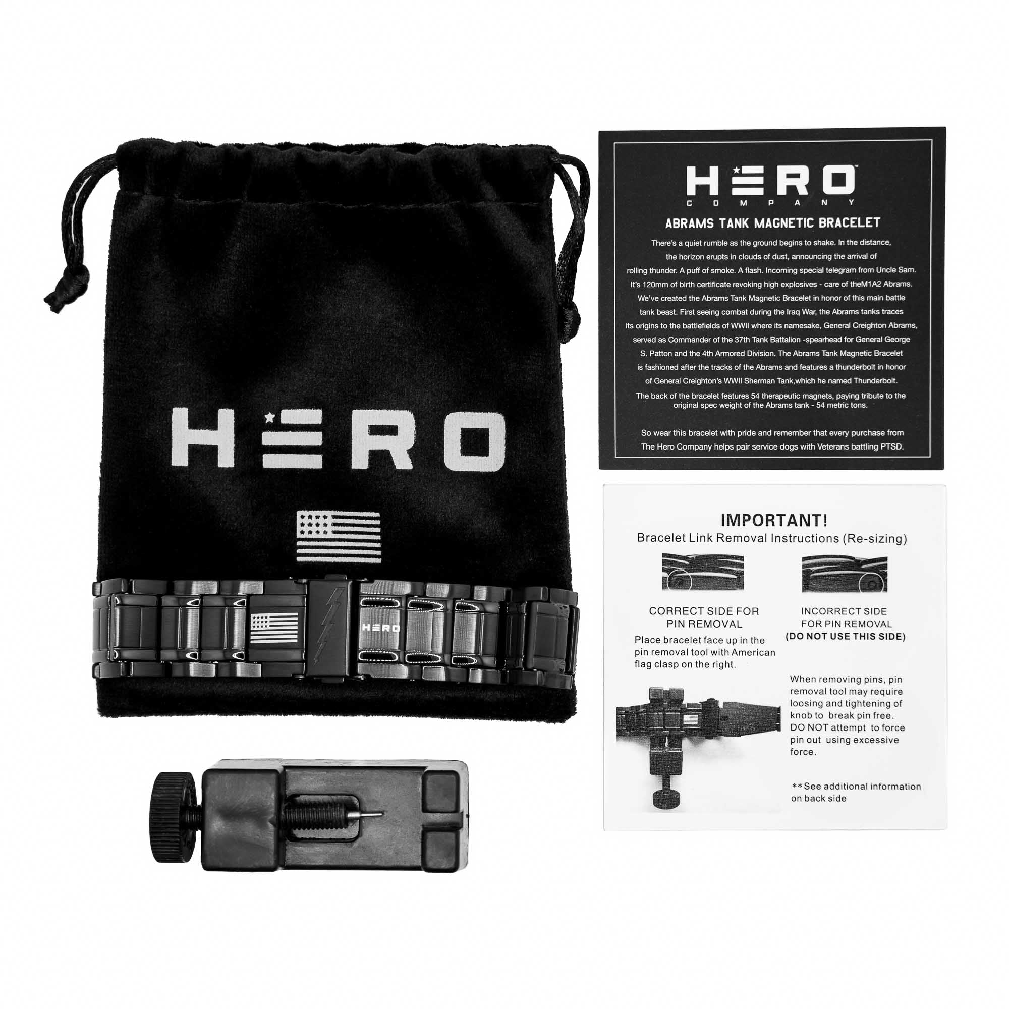Abrams Thunderbolt Tank Magnetic Bracelet: Helps Pair Veterans With A Service Dog or Shelter Dog - Image 9