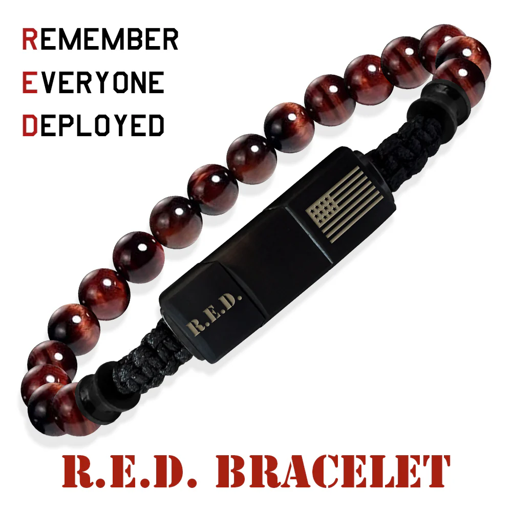 Additional 1/2" Length Extender Link for R.E.D. Tiger's Eye Never Forget Bracelet - Image 2