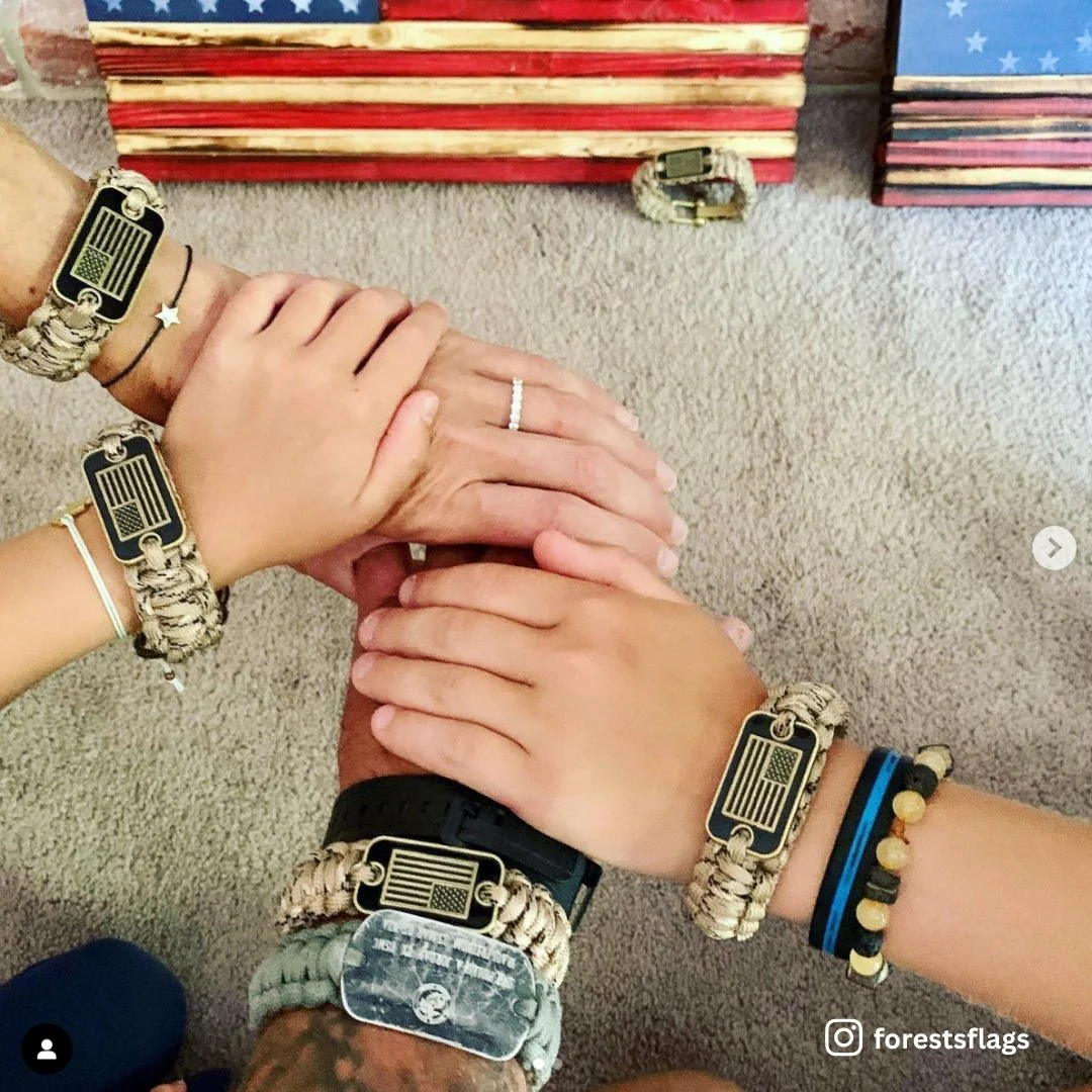 Band Of Brothers Desert Camo Paracord Bracelets - Set of 3: Helps Pair Veterans with Service or Shelter Dogs - Image 9