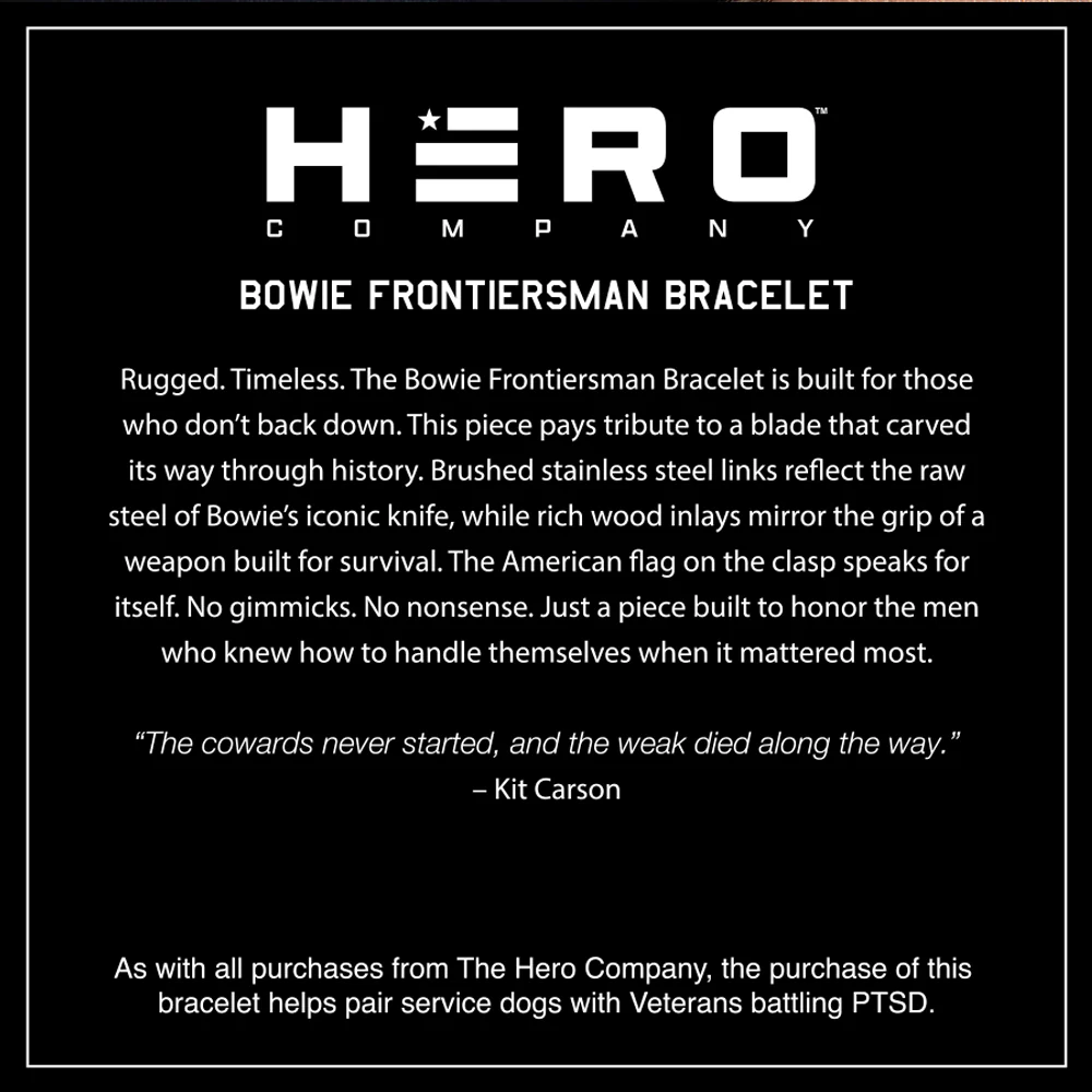 Bowie Frontiersman Bracelet - Helps Pair Veterans With A Service Dog Or Shelter Dog - Image 11