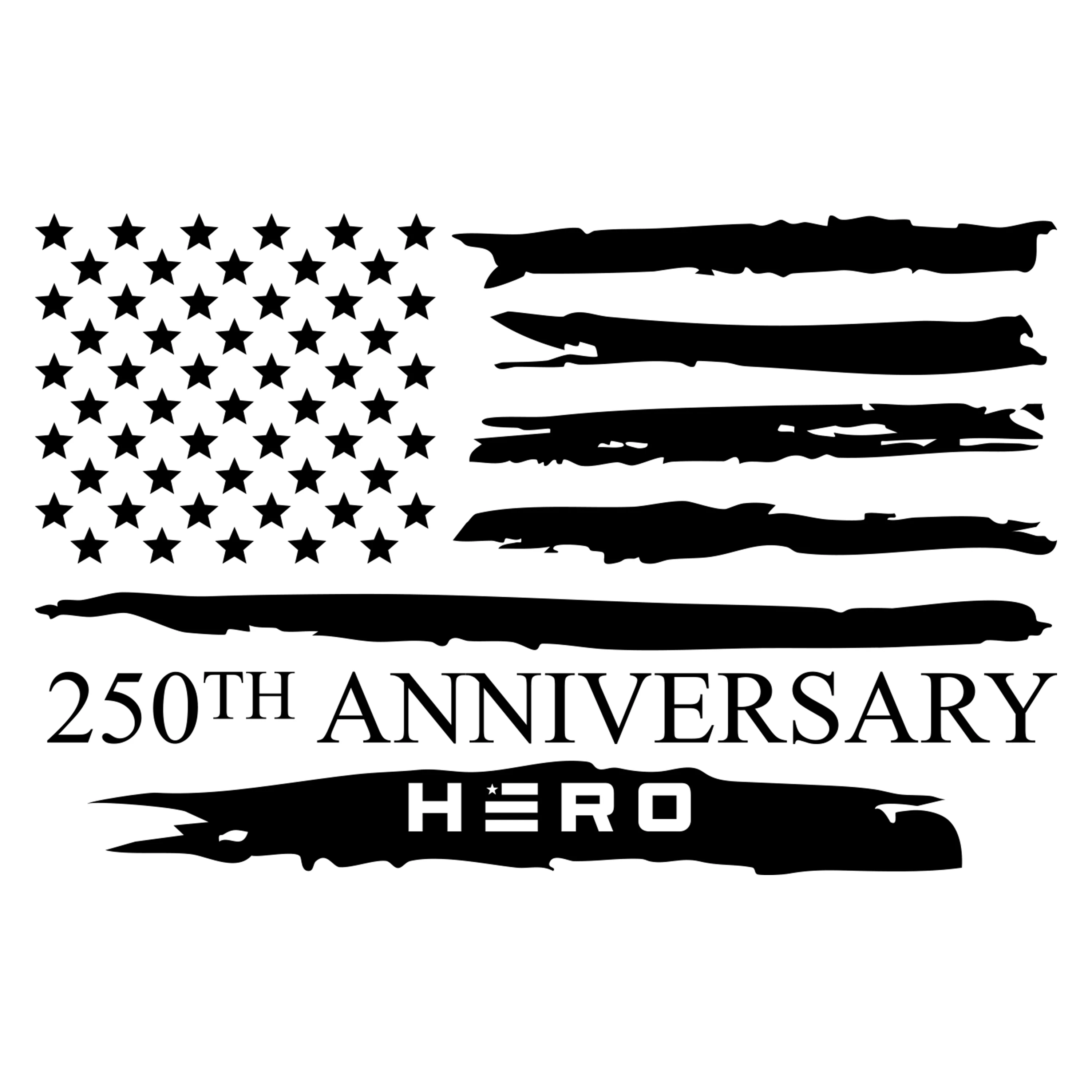 Hero Company Men's 250th Declaration Of Independence White Tee - Helps Pair Veterans With A Service Dog or Shelter Dog - Image 4