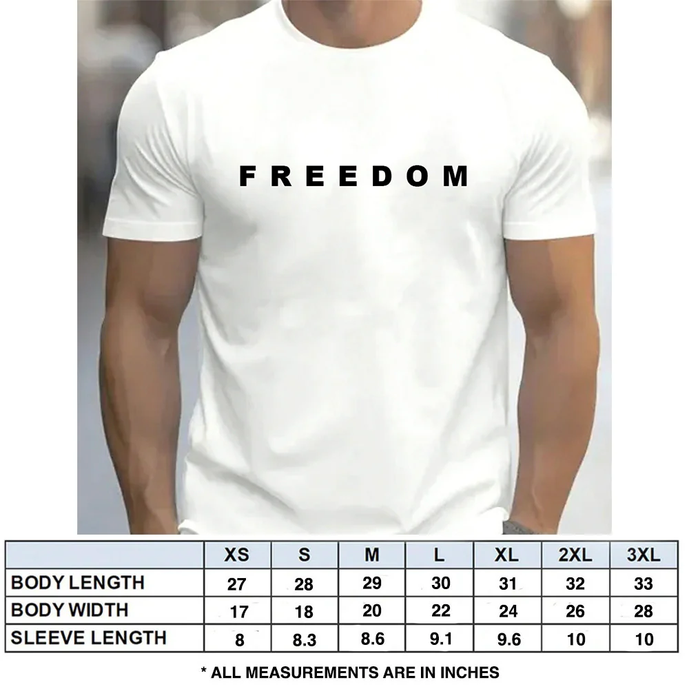 Hero Company Men's Basic Freedom White Tee - Helps Pair Veterans With A Service Dog or Shelter Dog - Image 2