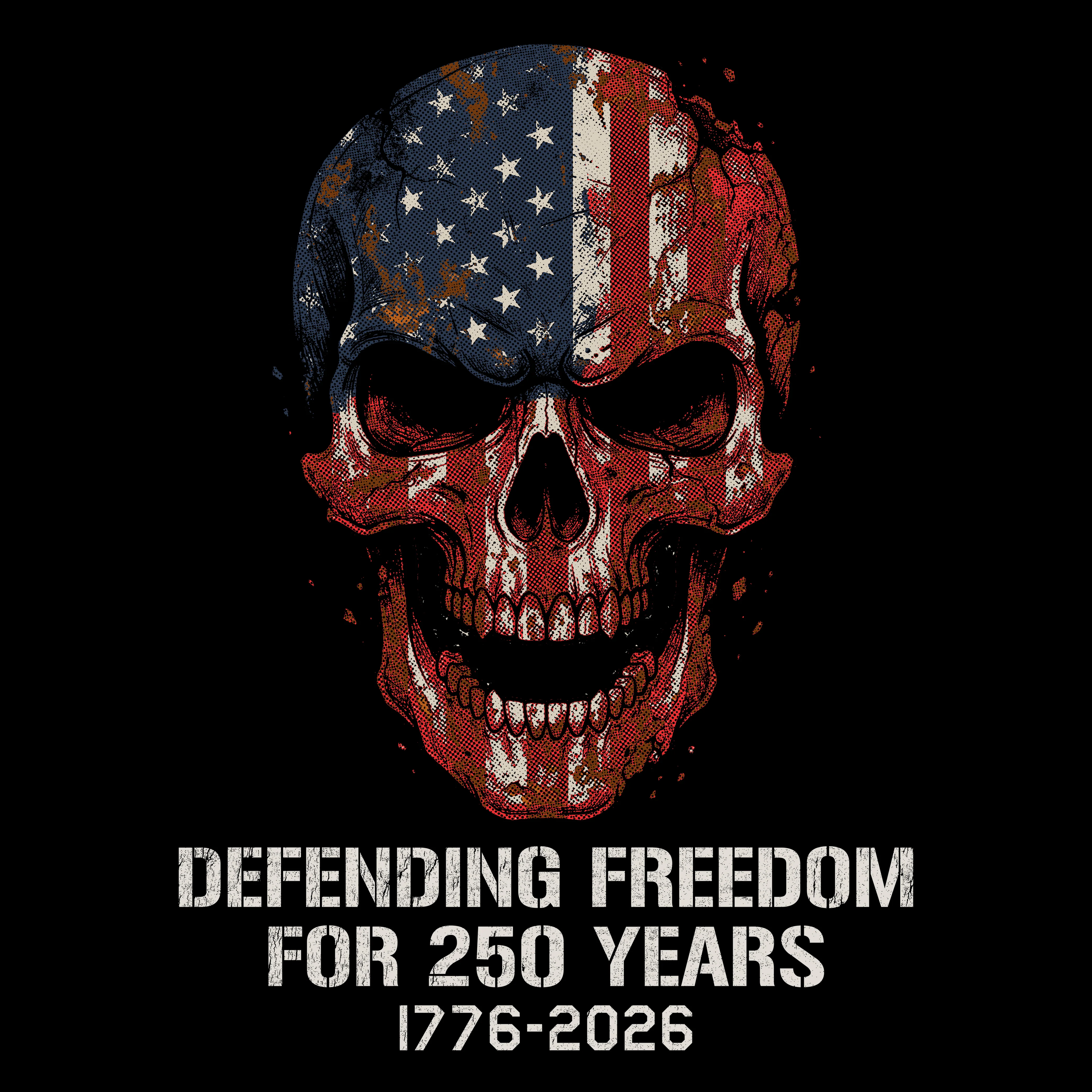 Hero Company Men's Defending Freedom For 250 Years Black Premium Hoodie - Helps Pair Veterans With A Service Dog or Shelter Dog - Image 3
