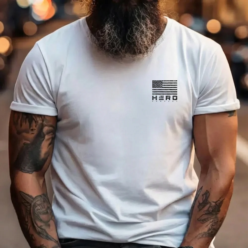 Hero Company Men's War Hound Black Tee - Helps Pair Veterans With A Service Dog or Shelter Dog - Image 9