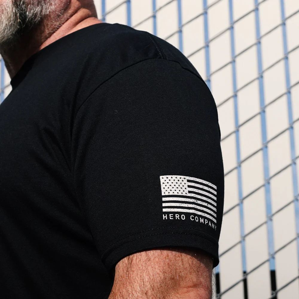 Hero Core Basics Logo T-shirt 3 Pack (Black): Helps Pair Veterans With A Service Dog or Shelter Dog - Image 3