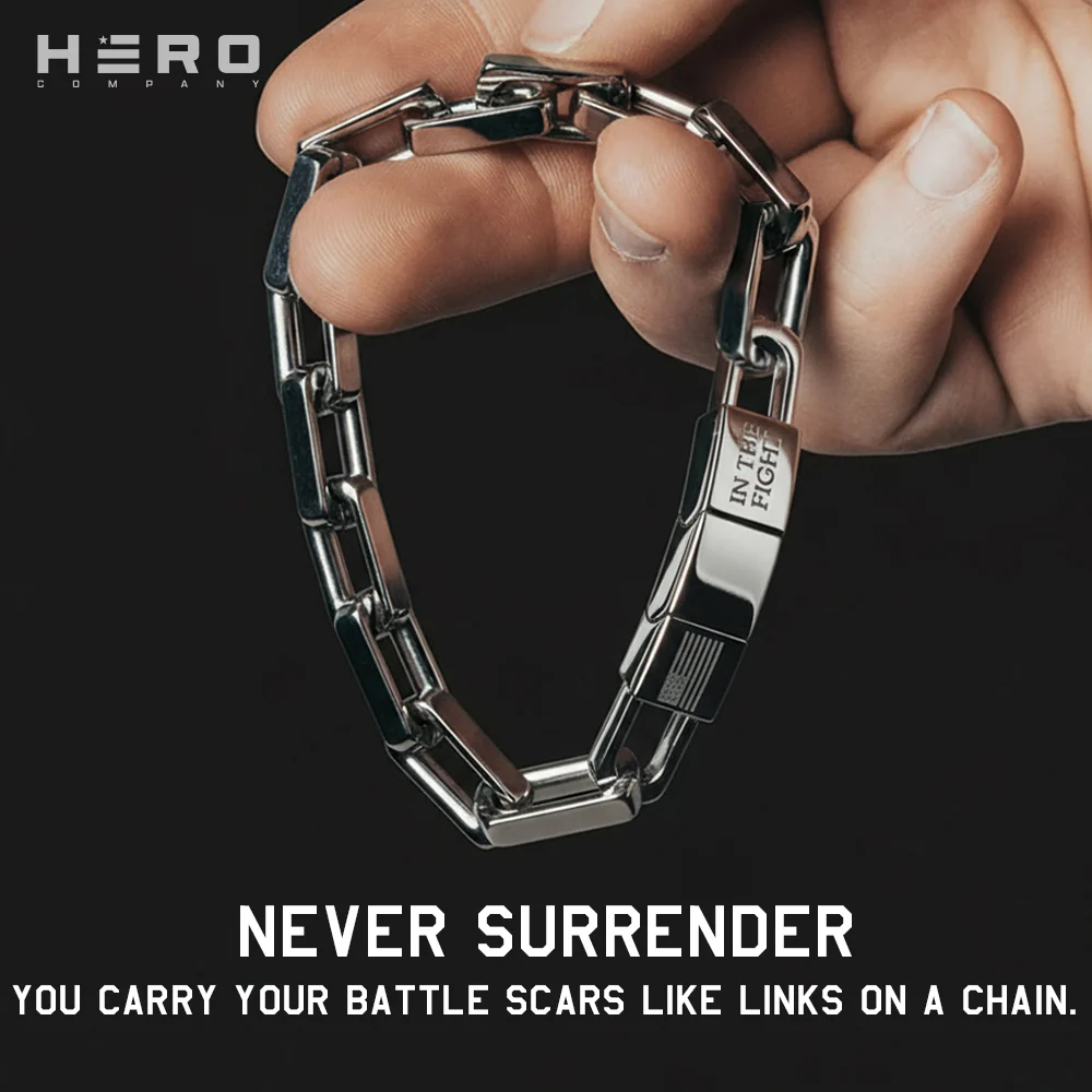 In The Fight-Never Surrender Bracelet : Helps Pair Veterans With A Service Dog or Shelter Dog - Image 2
