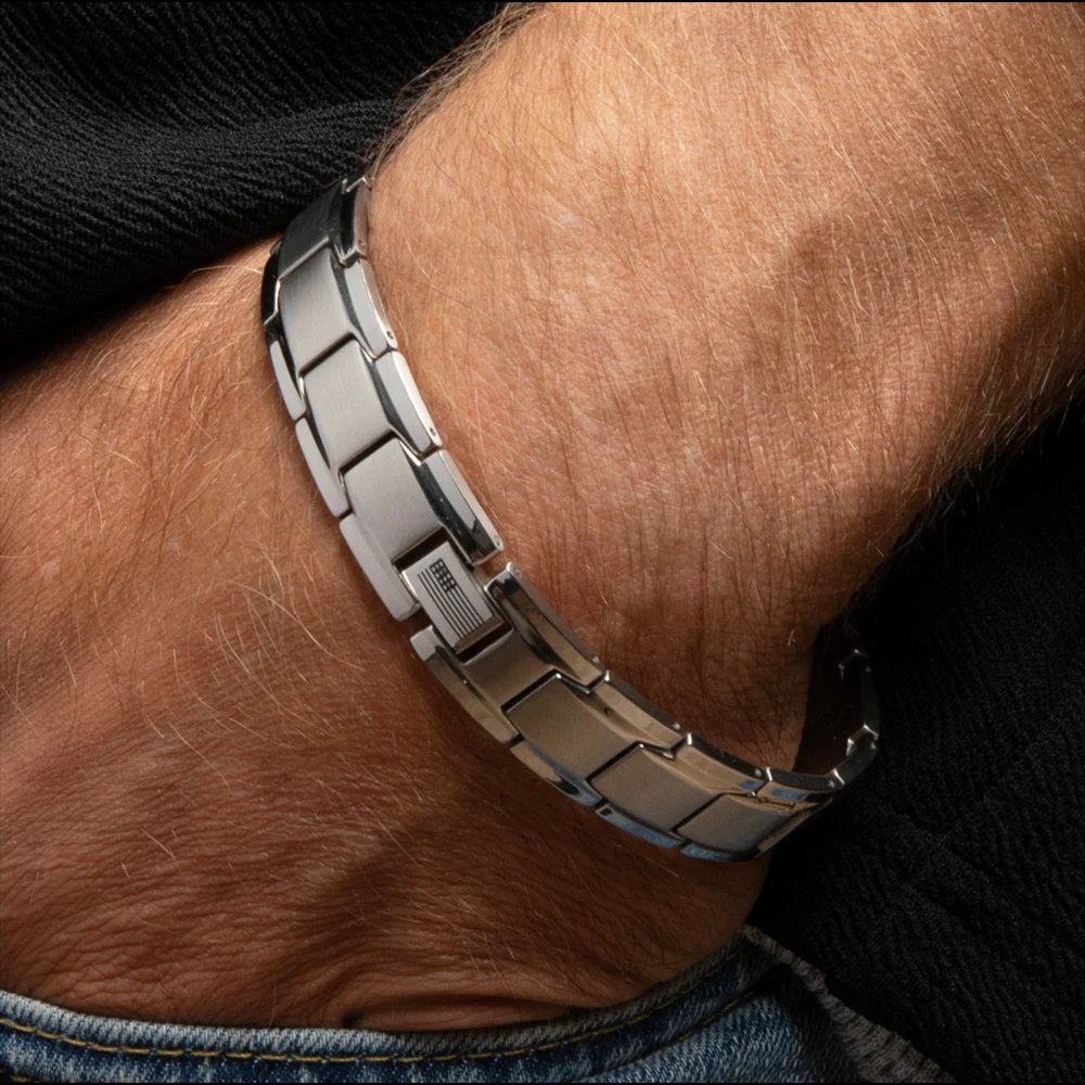 Iron Man Armor Titanium Magnetic Bracelet: Helps Pair Veterans With A Service Dog Or Shelter Dog - Image 2