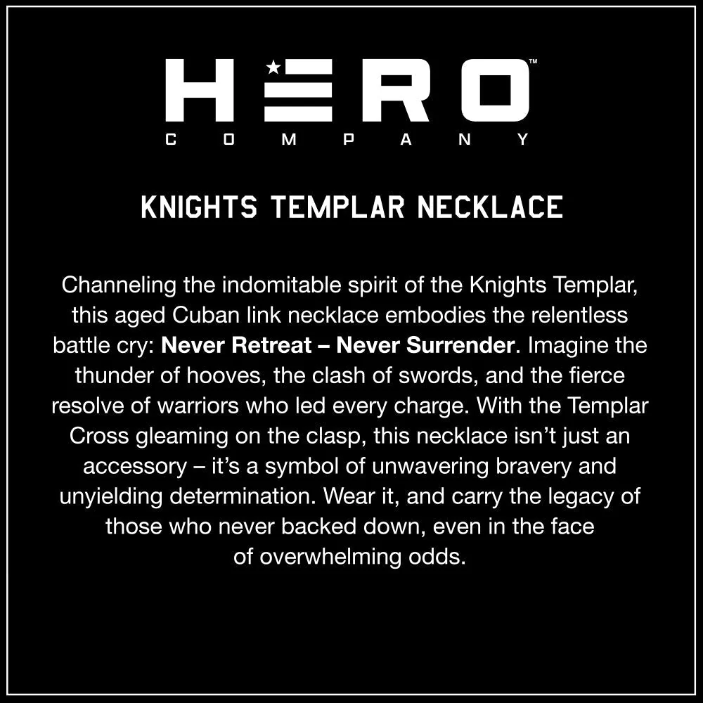 Levi & Roy- Knights Templar Cuban Link Necklace: Helps Pair Veterans With A Service Dog Or Shelter Dog - Image 6