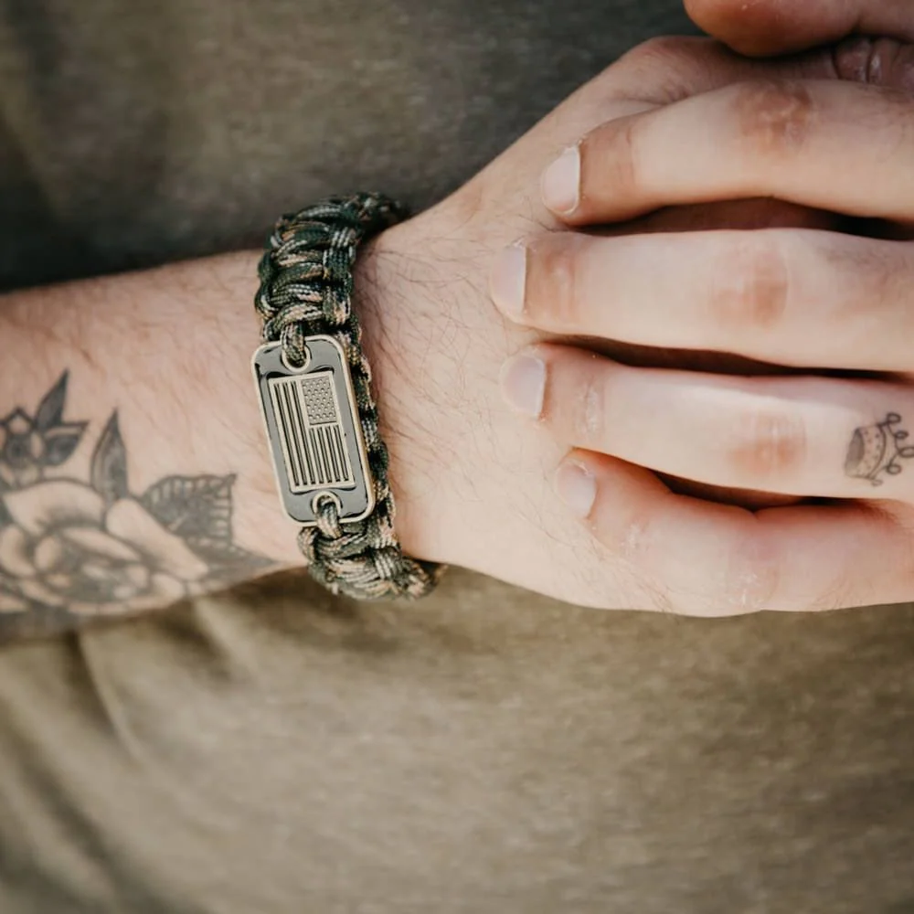 Band Of Brothers Camo Paracord Bracelets - Set of 2: Helps Pair Veterans with Service or Shelter Dogs - Image 8