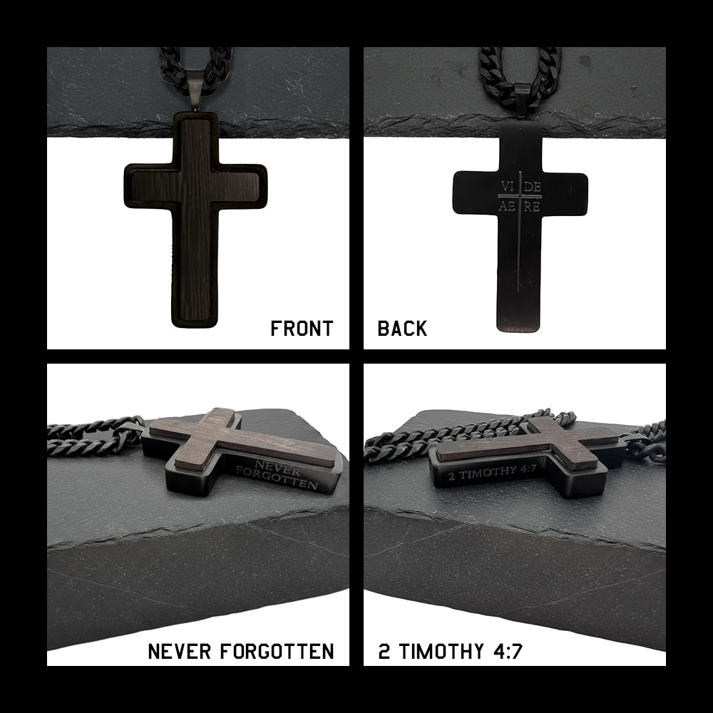 Never Forgotten Legacy Urn Cross Necklace - Helps Pair Veterans With A Service Dog Or Shelter Dog - Image 6