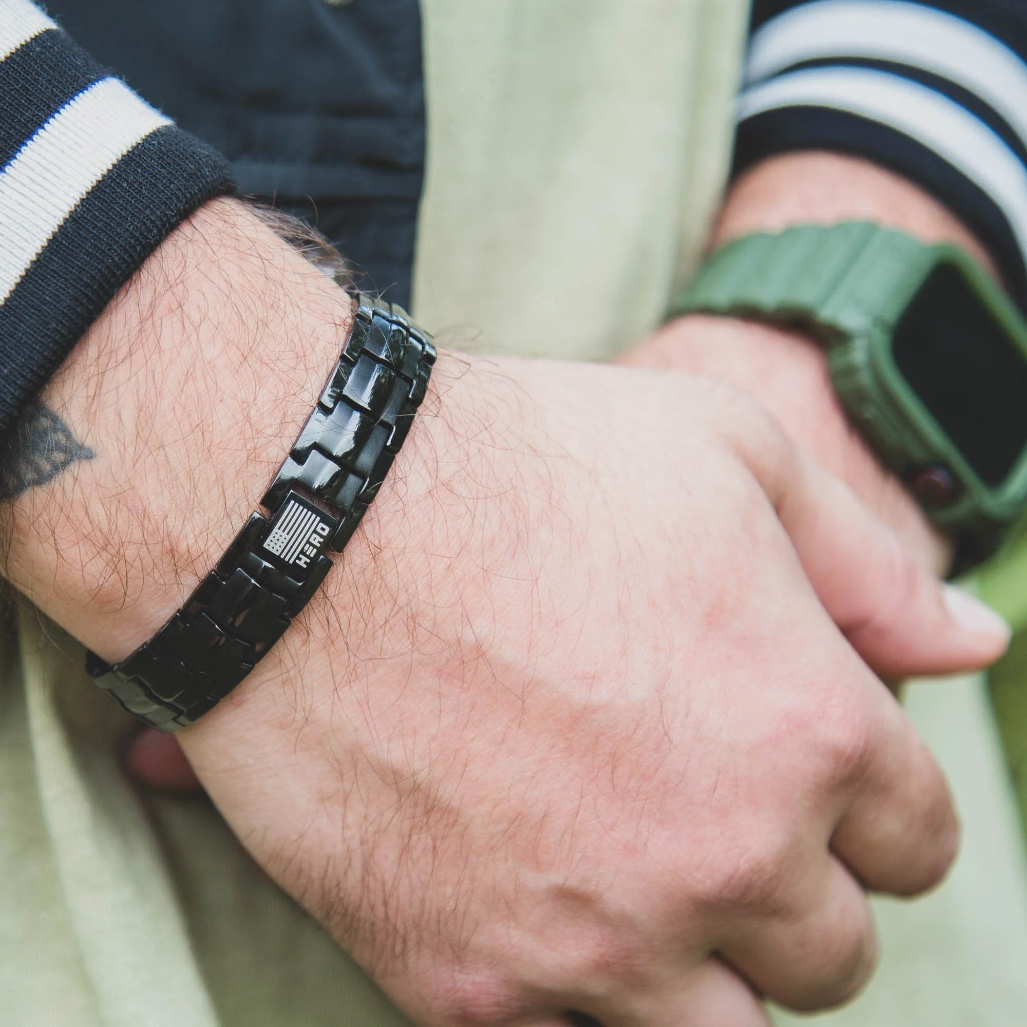 Sherman Tank Track Titanium Magnetic Bracelet : Helps Pair Veterans With A Service Dog Or Shelter Dog - Image 9