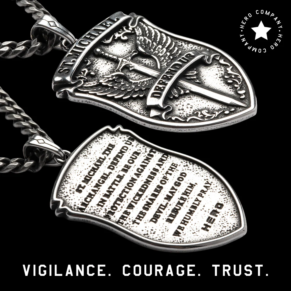 St. Michael’s Shield Defend Us In Battle Necklace - Helps Pair Veterans With A Service Dog Or Shelter Dog - Image 5