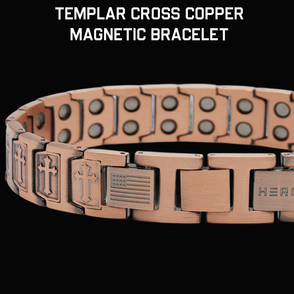 Templar Cross Copper Magnetic Bracelet: Helps Pair Veterans With A Service Dog Or Shelter Dog - Image 4
