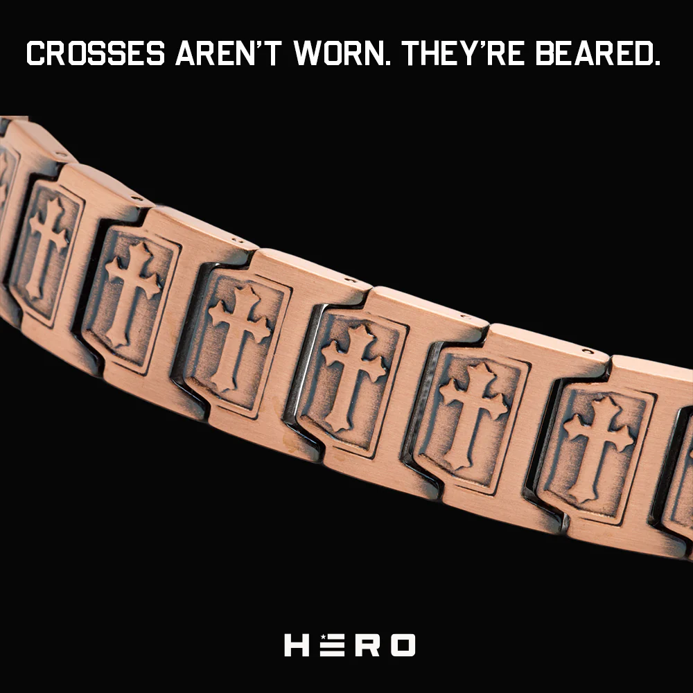 Templar Cross Copper Magnetic Bracelet: Helps Pair Veterans With A Service Dog Or Shelter Dog - Image 5