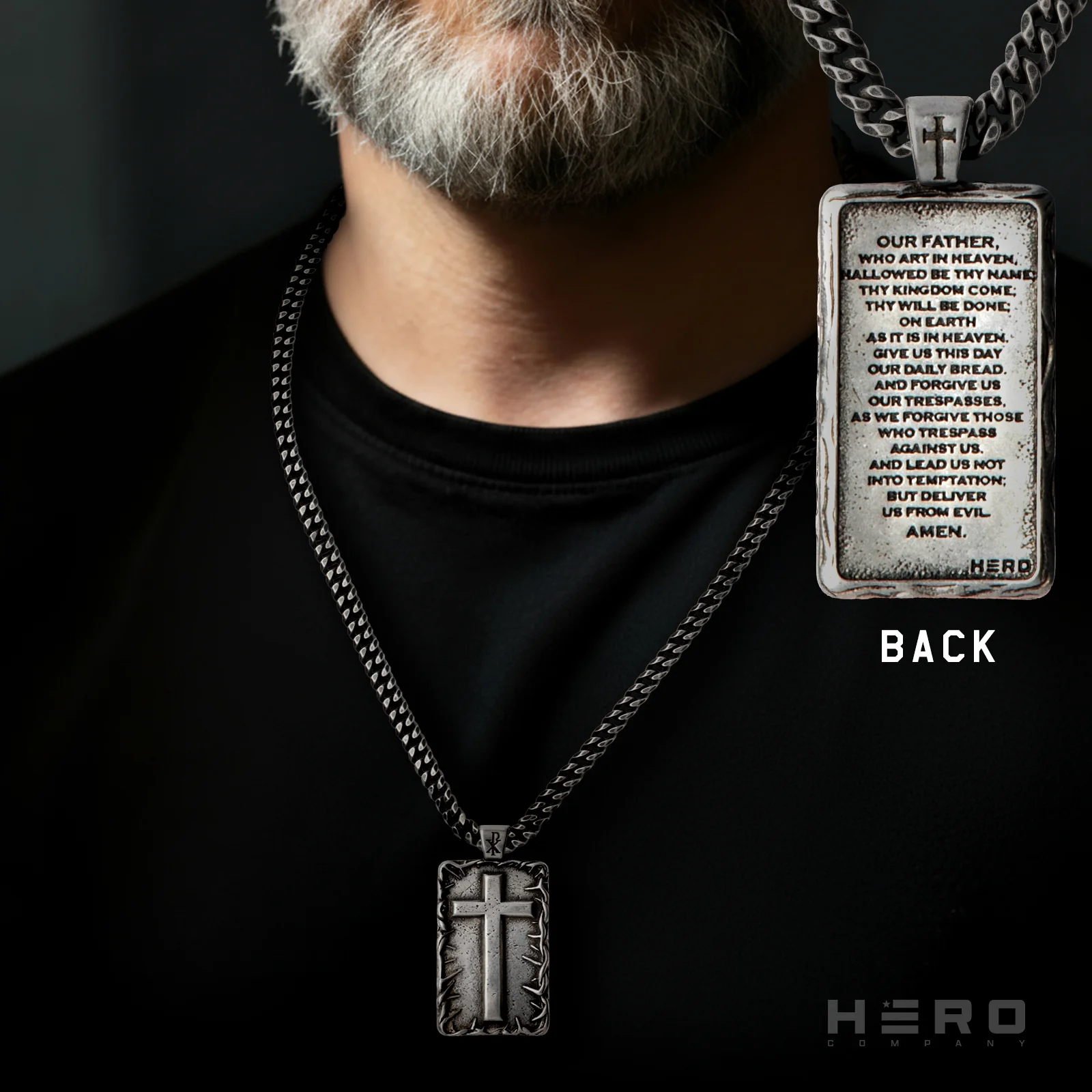 The Lord’s Prayer Crown of Thorns Necklace - Helps Pair Veterans With A Service Dog Or Shelter Dog - Image 3