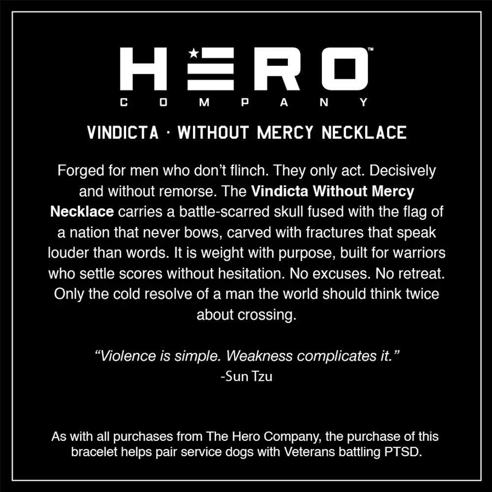Vindicta Vengeance Without Mercy Necklace: Helps Pair Veterans With A Service Dog Or Shelter Dog - Image 8